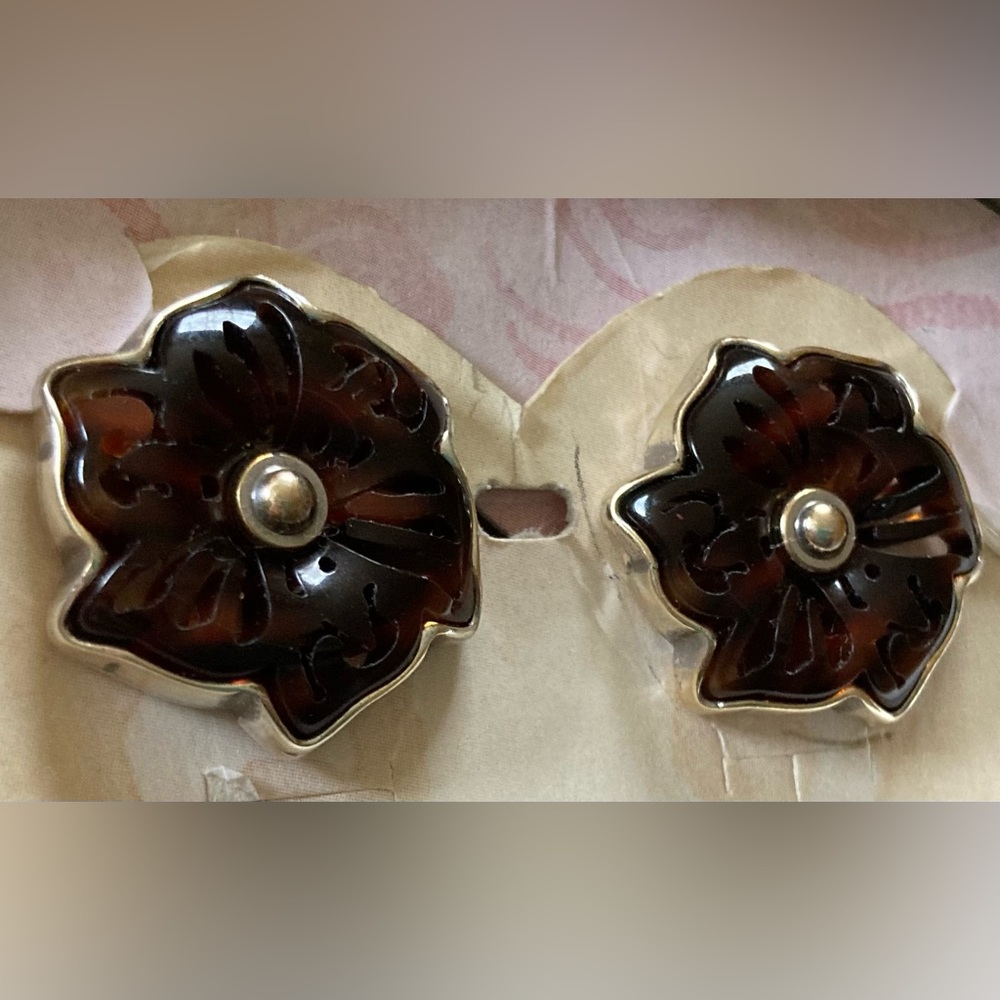 BRIGHTON Shadow Garden Earrings New In Tin - Picture 7 of 7